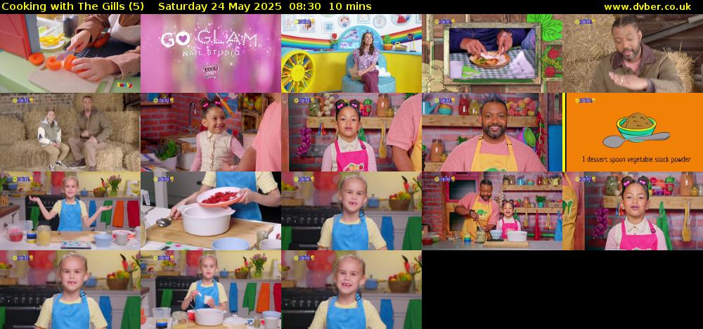 Cooking with The Gills (5) Saturday 24 May 2025 08:30 - 08:40
