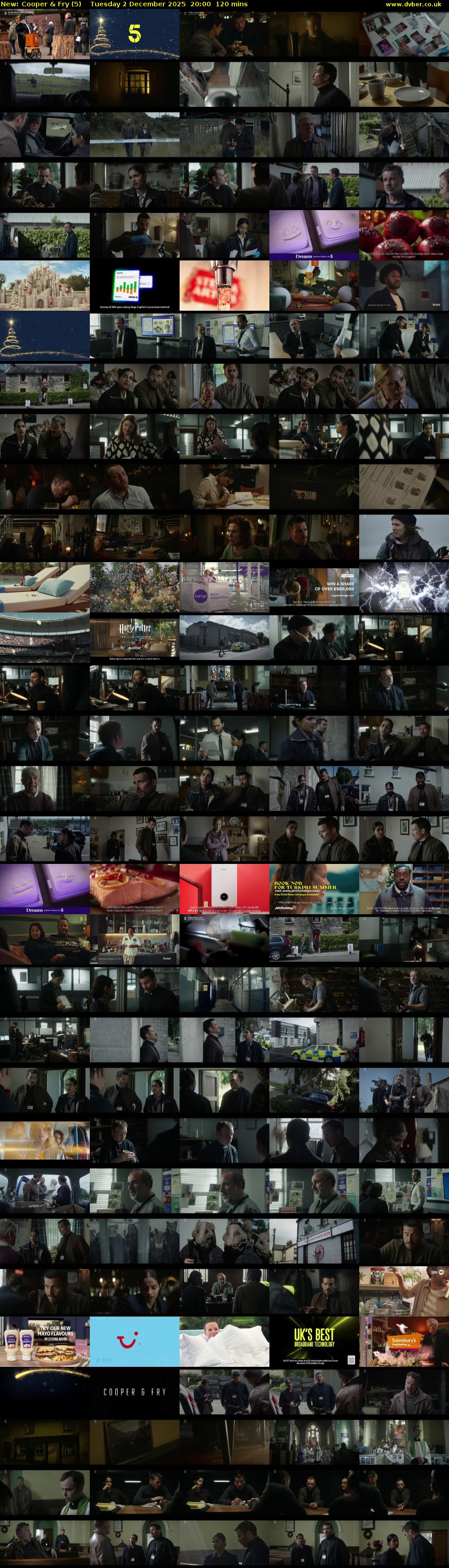 Cooper & Fry (5) Tuesday 2 December 2025 20:00 - 22:00
