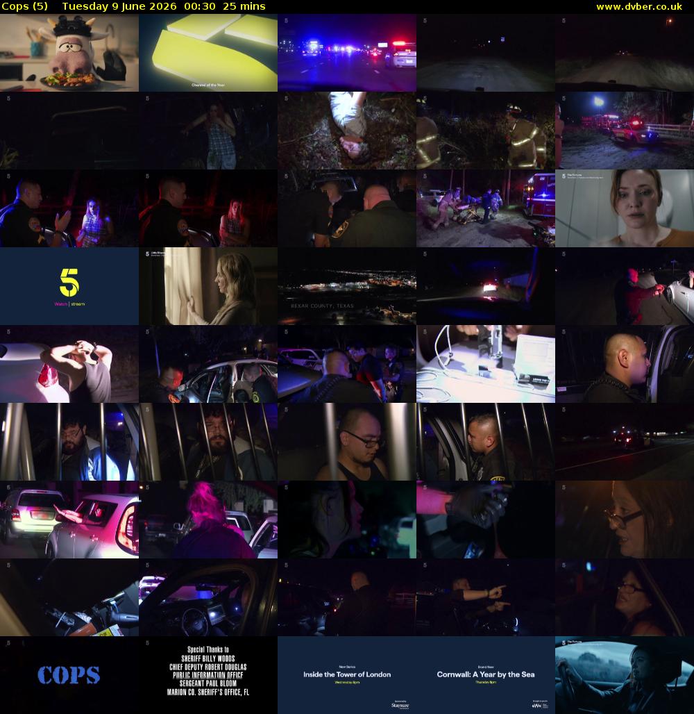 Cops (5) Tuesday 9 June 2026 00:30 - 00:55