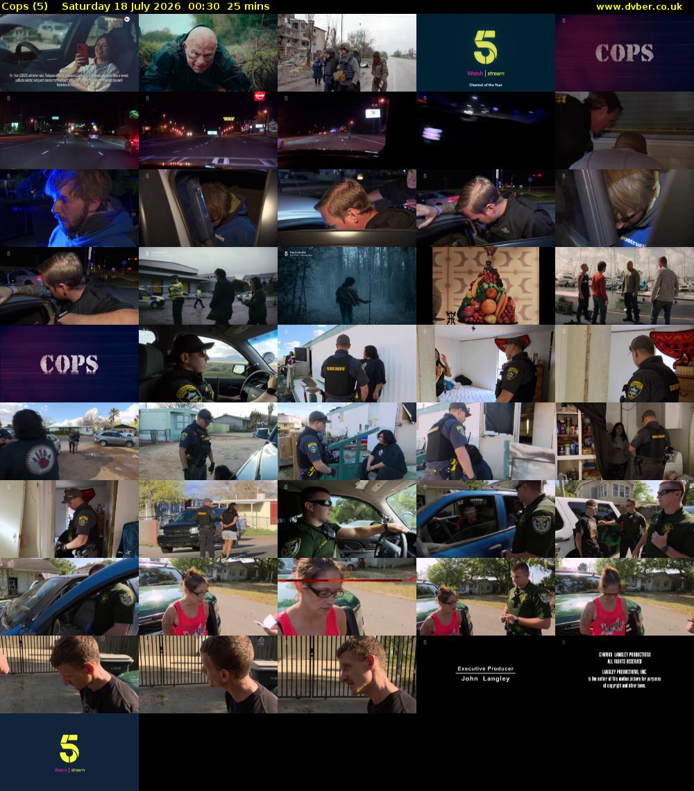 Cops (5) Saturday 18 July 2026 00:30 - 00:55