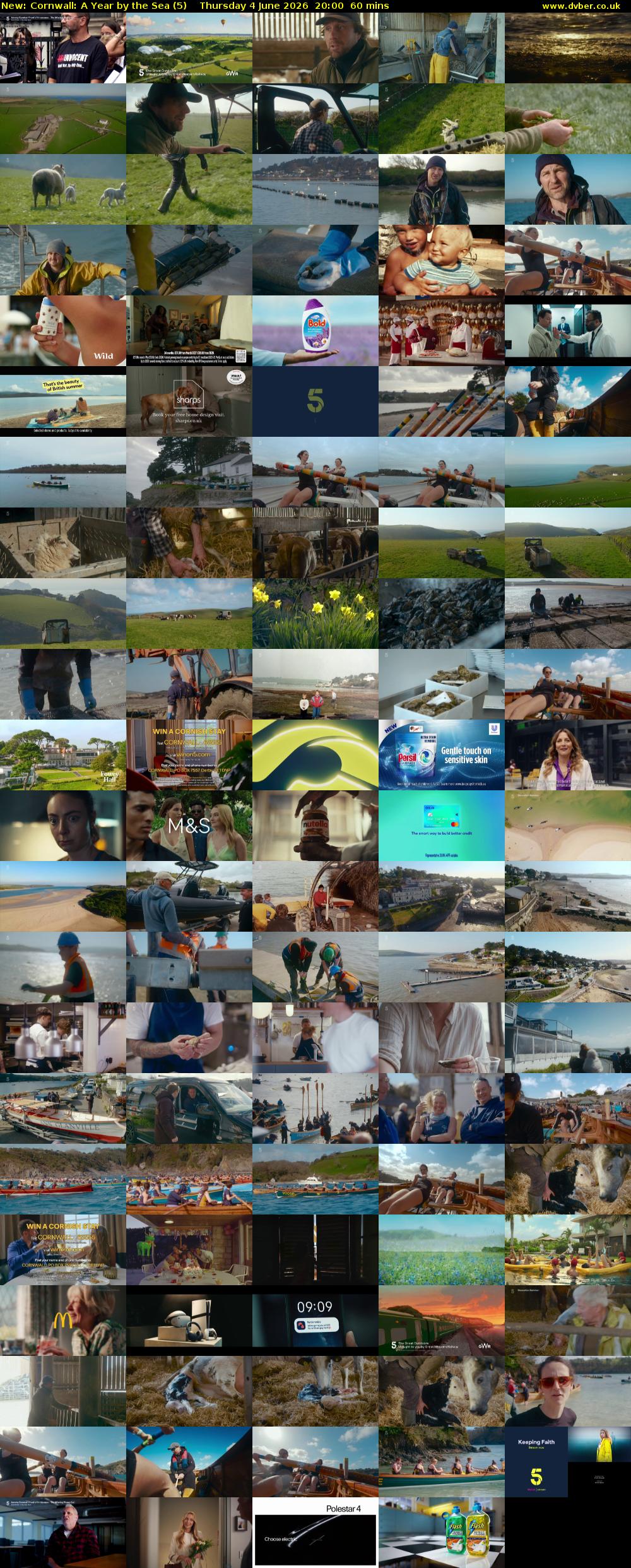 Cornwall: A Year by the Sea (5) Thursday 4 June 2026 20:00 - 21:00