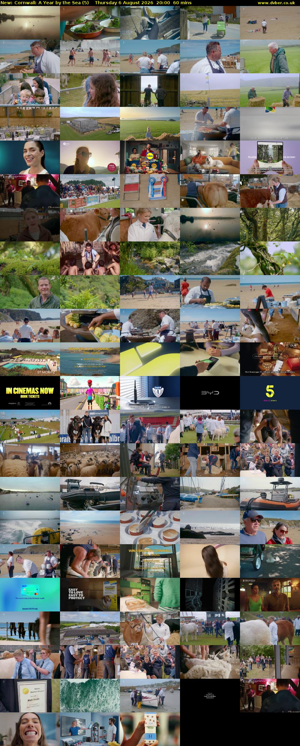 Cornwall: A Year by the Sea (5) Thursday 6 August 2026 20:00 - 21:00