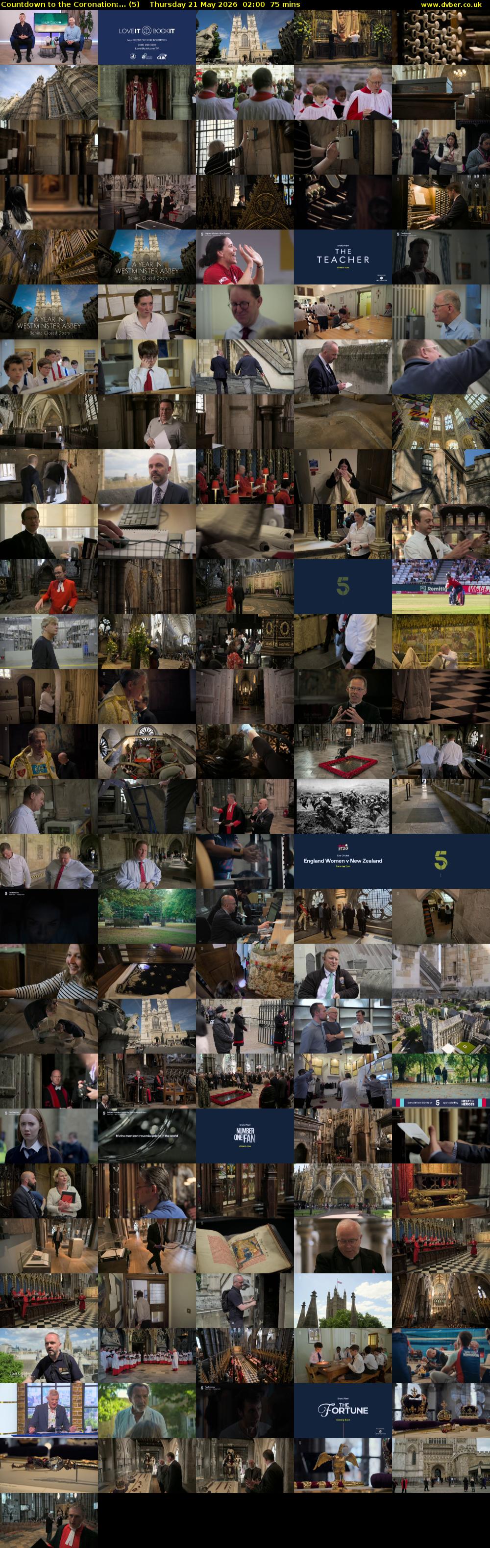 Countdown to the Coronation:... (5) Thursday 21 May 2026 02:00 - 03:15