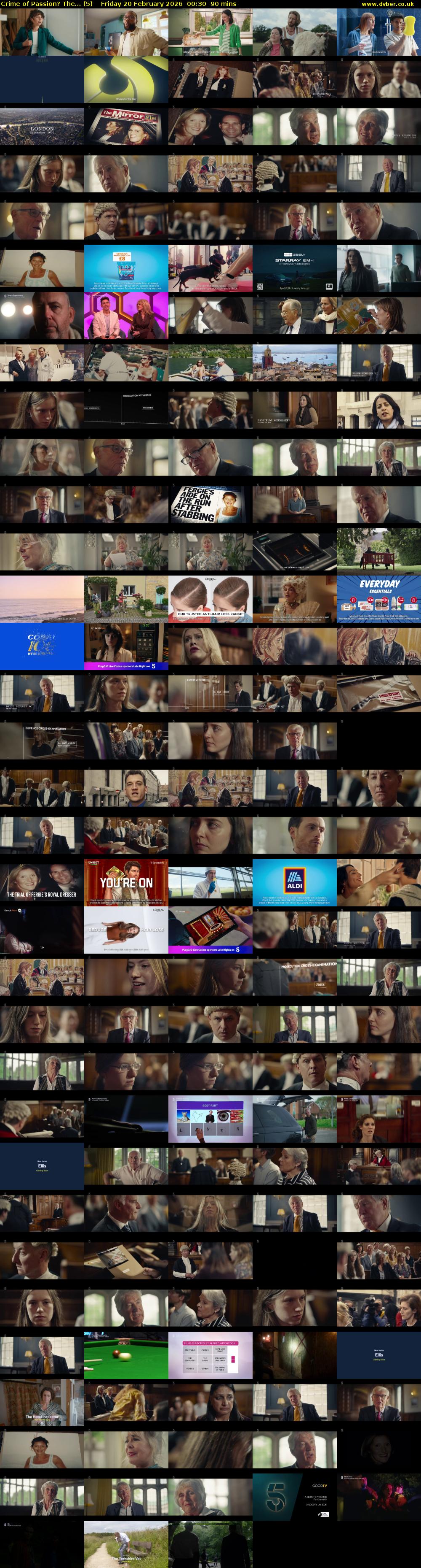 Crime of Passion? The... (5) Friday 20 February 2026 00:30 - 02:00