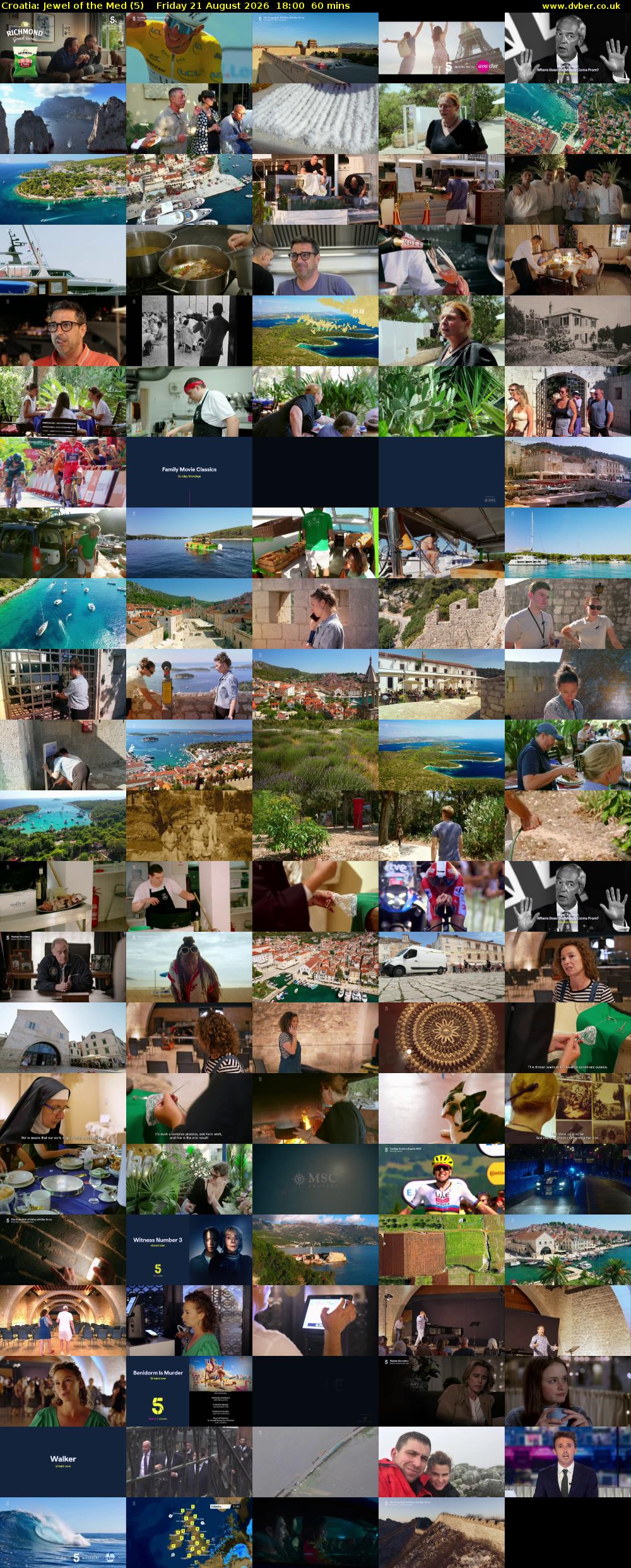 Croatia: Jewel of the Med (5) Friday 21 August 2026 18:00 - 19:00