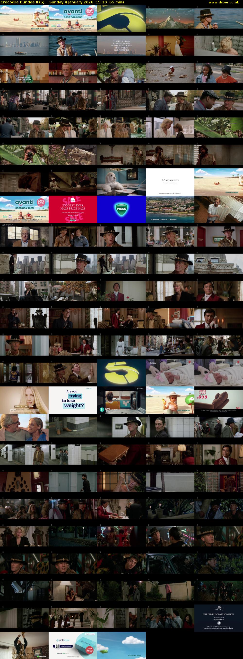 Crocodile Dundee II (5) Sunday 4 January 2026 15:10 - 16:15