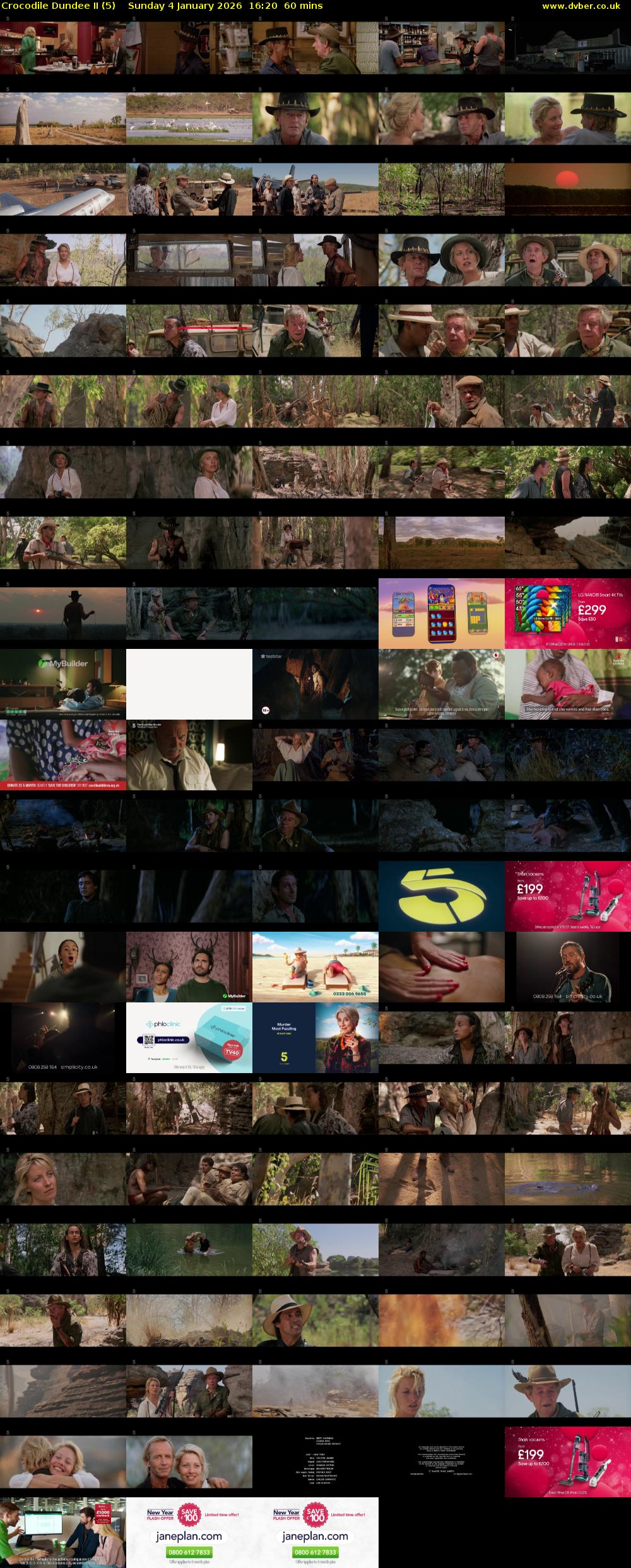 Crocodile Dundee II (5) Sunday 4 January 2026 16:20 - 17:20