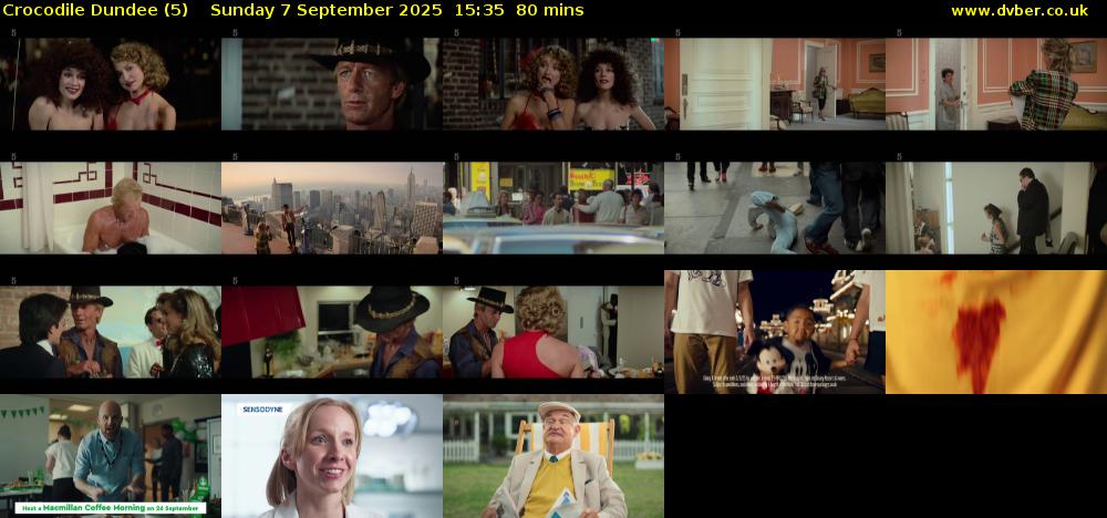Crocodile Dundee (5) Sunday 7 September 2025 15:35 - 16:55