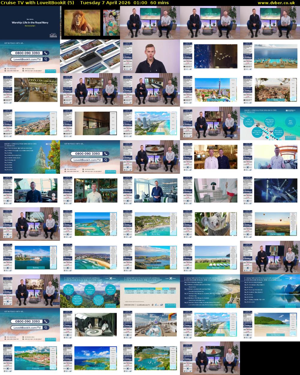 Cruise TV with LoveitBookit (5) Tuesday 7 April 2026 01:00 - 02:00