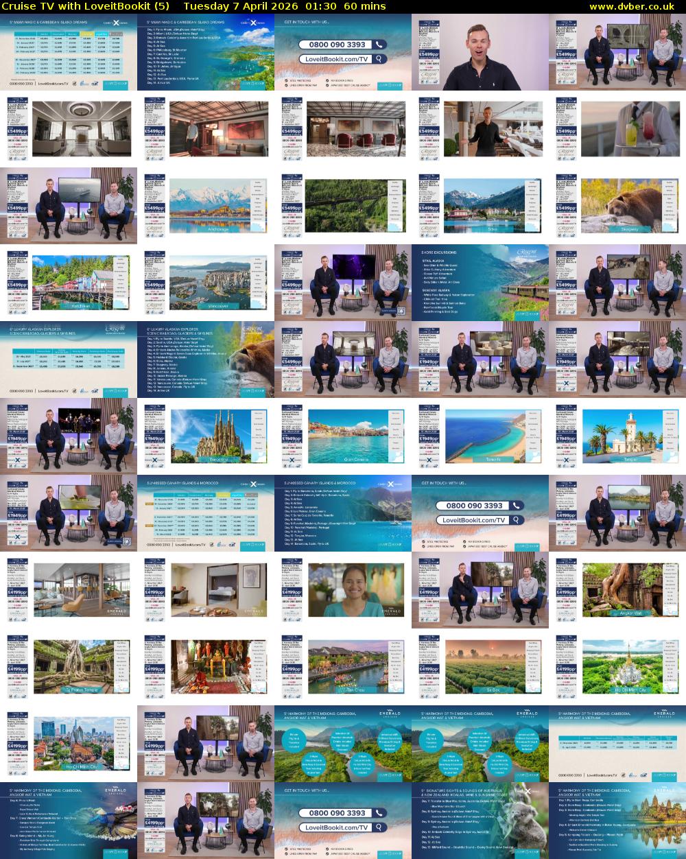 Cruise TV with LoveitBookit (5) Tuesday 7 April 2026 01:30 - 02:30