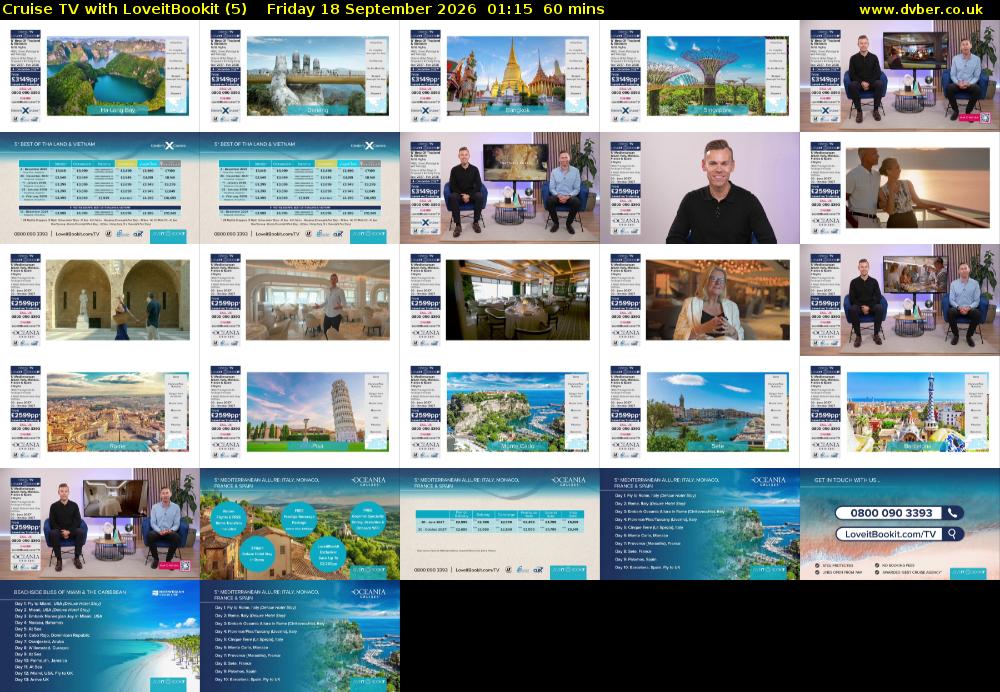 Cruise TV with LoveitBookit (5) Friday 18 September 2026 01:15 - 02:15