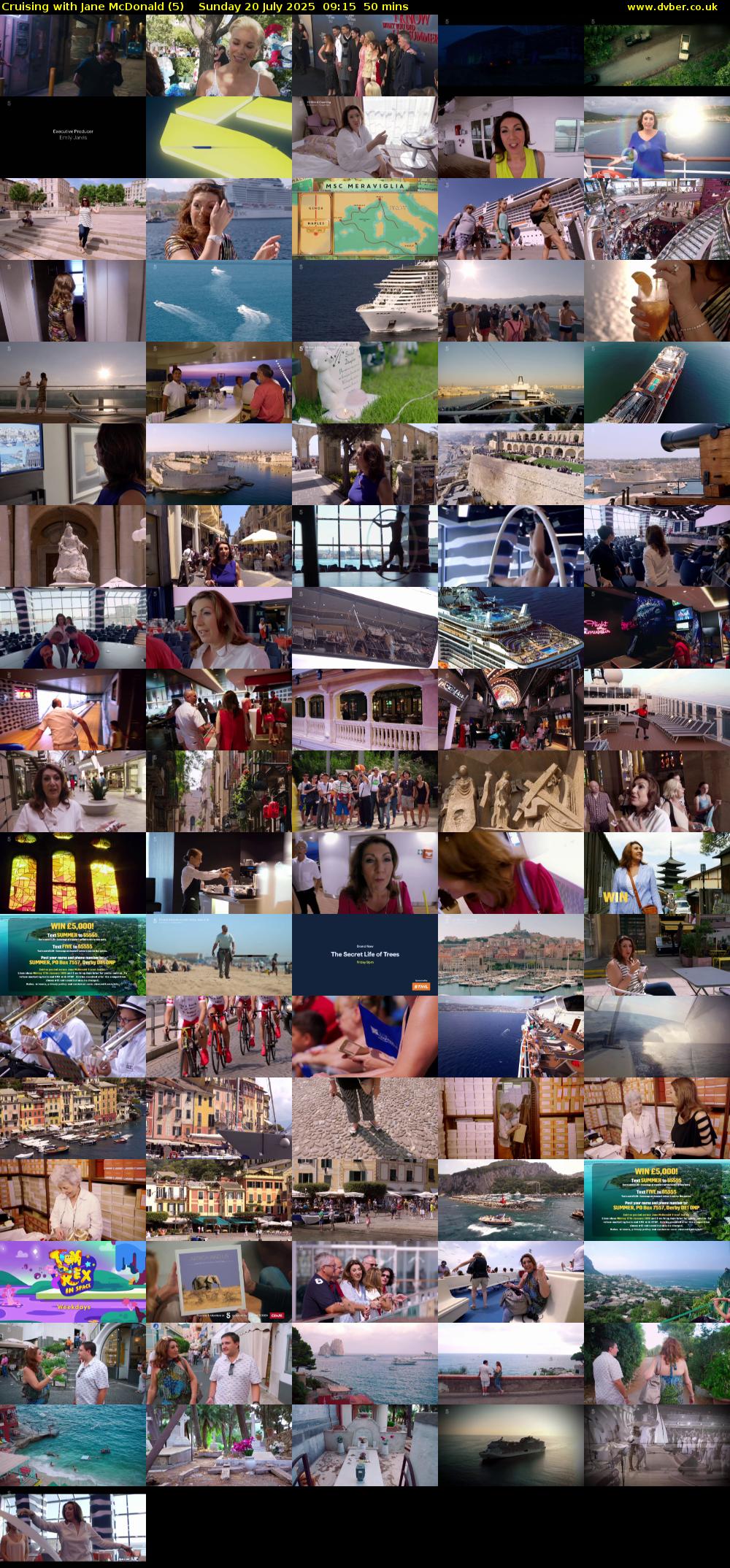 Cruising with Jane McDonald (5) Sunday 20 July 2025 09:15 - 10:05