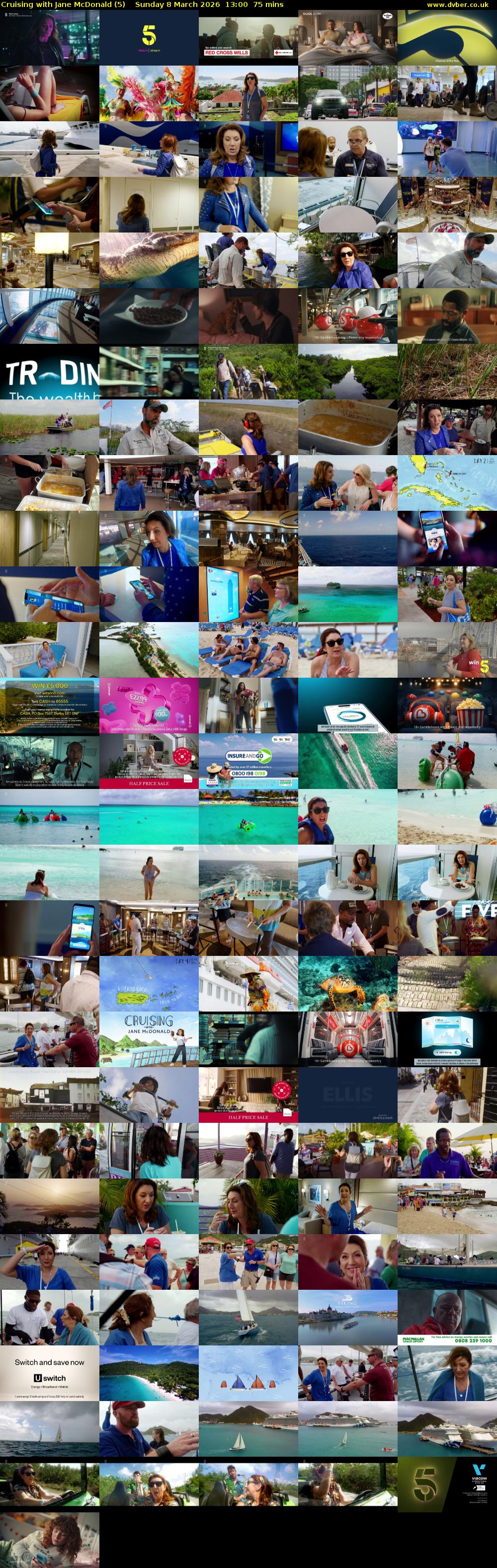 Cruising with Jane McDonald (5) Sunday 8 March 2026 13:00 - 14:15