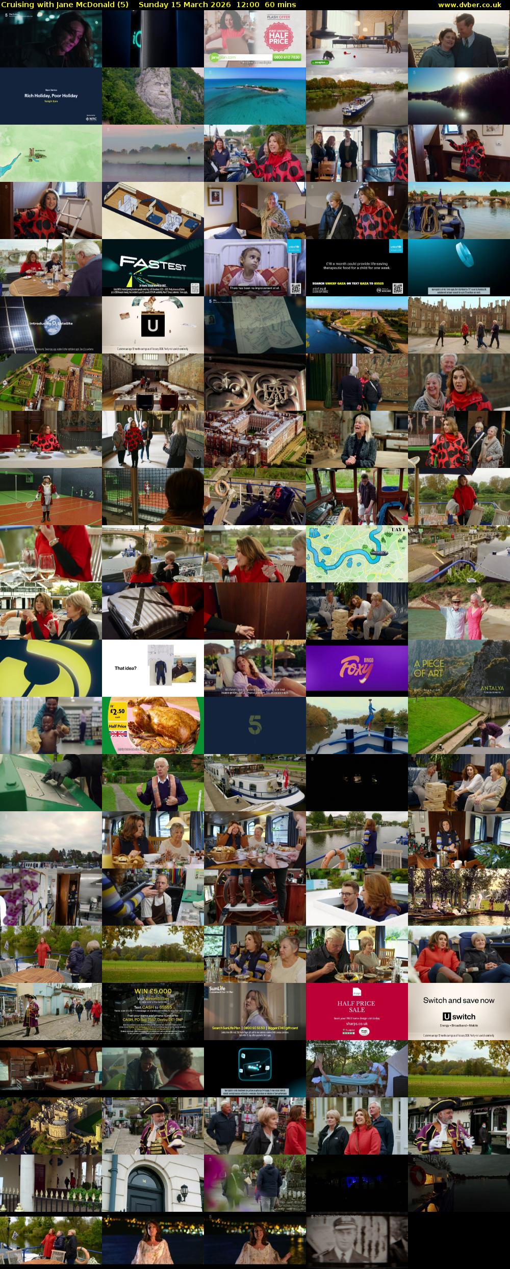 Cruising with Jane McDonald (5) Sunday 15 March 2026 12:00 - 13:00