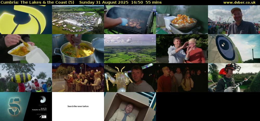 Cumbria: The Lakes & the Coast (5) Sunday 31 August 2025 16:50 - 17:45