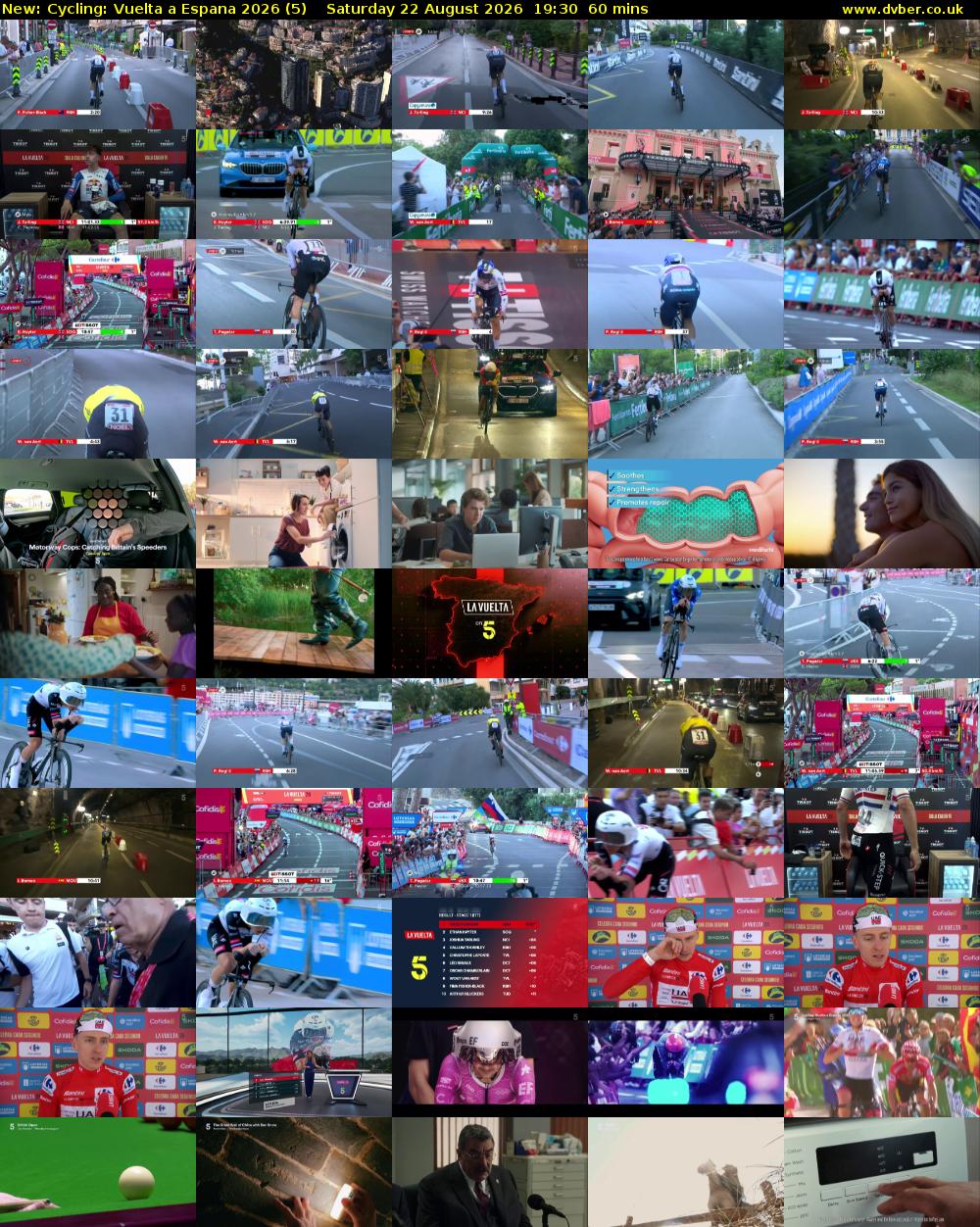 Cycling: Vuelta a Espana 2026 (5) Saturday 22 August 2026 19:30 - 20:30