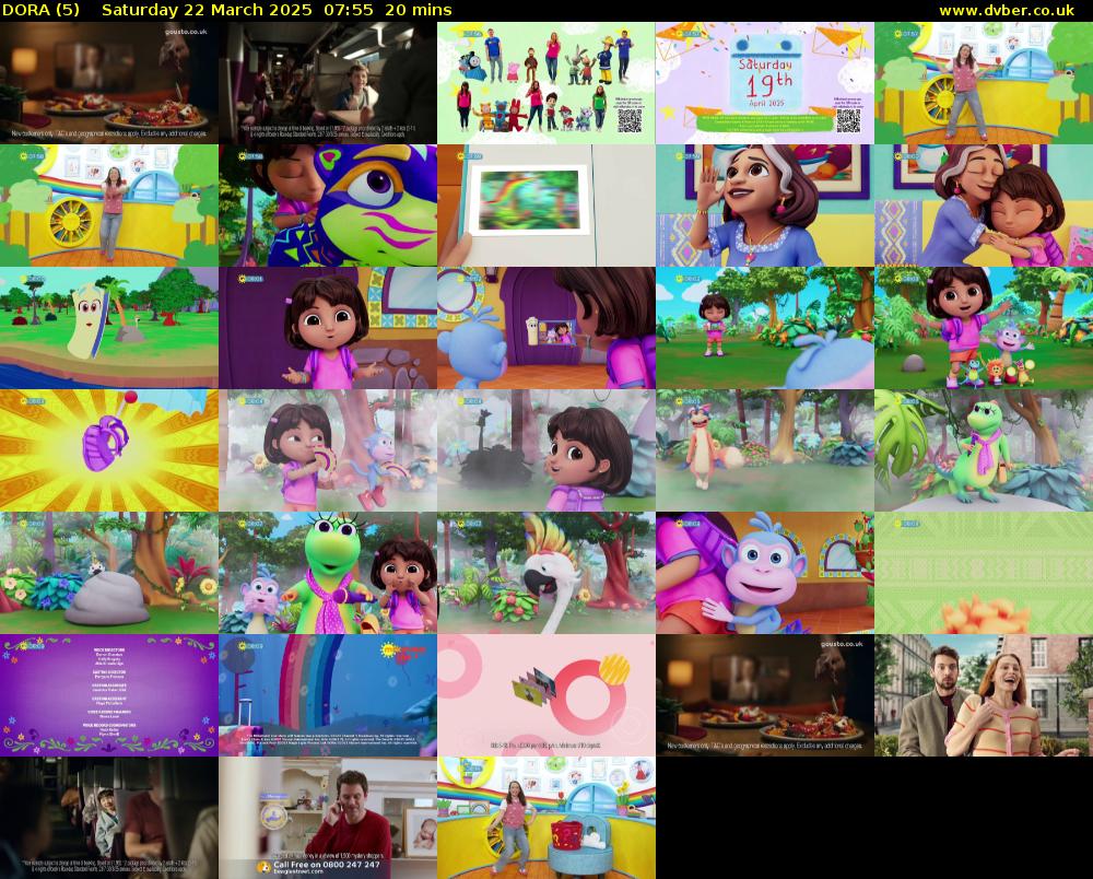 DORA (5) Saturday 22 March 2025 07:55 - 08:15