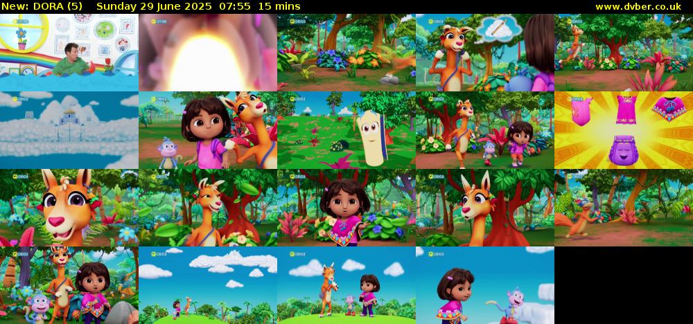 DORA (5) Sunday 29 June 2025 07:55 - 08:10