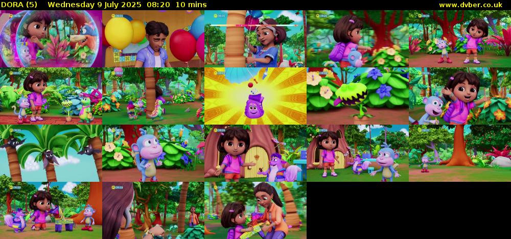 DORA (5) Wednesday 9 July 2025 08:20 - 08:30