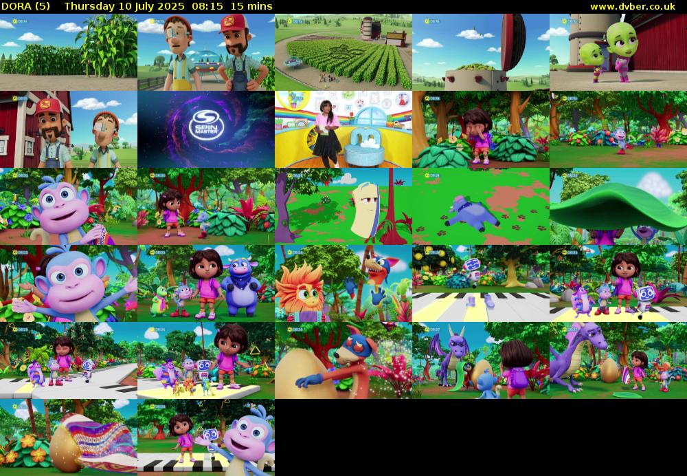 DORA (5) Thursday 10 July 2025 08:15 - 08:30