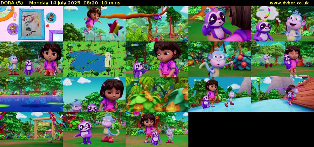 DORA (5) Monday 14 July 2025 08:20 - 08:30