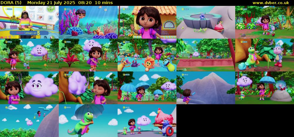 DORA (5) Monday 21 July 2025 08:20 - 08:30