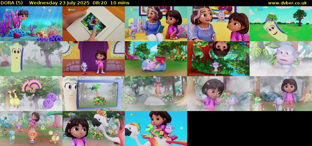 DORA (5) Wednesday 23 July 2025 08:20 - 08:30