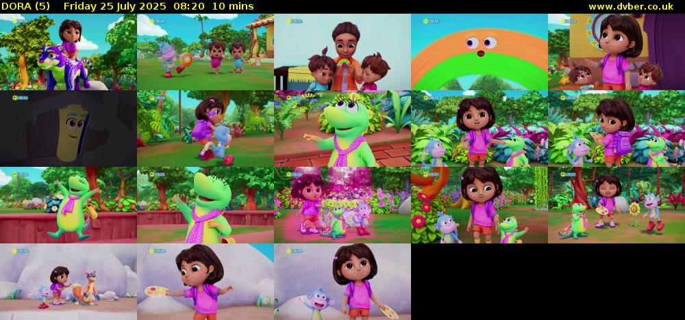 DORA (5) Friday 25 July 2025 08:20 - 08:30