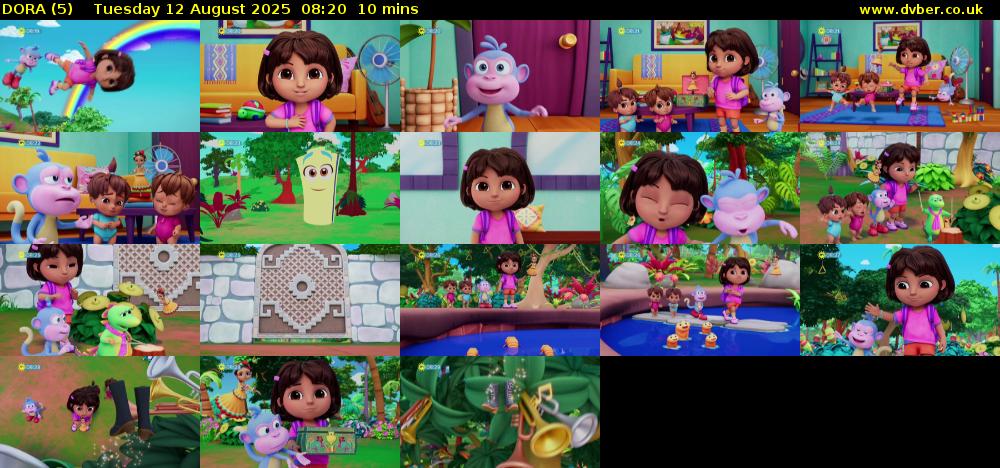 DORA (5) Tuesday 12 August 2025 08:20 - 08:30