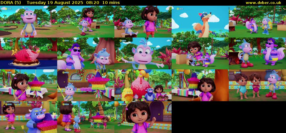 DORA (5) Tuesday 19 August 2025 08:20 - 08:30