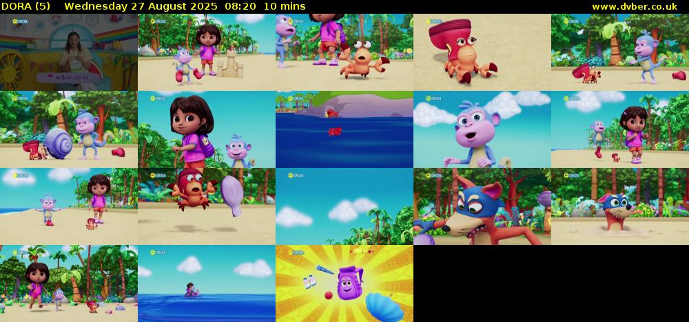 DORA (5) Wednesday 27 August 2025 08:20 - 08:30