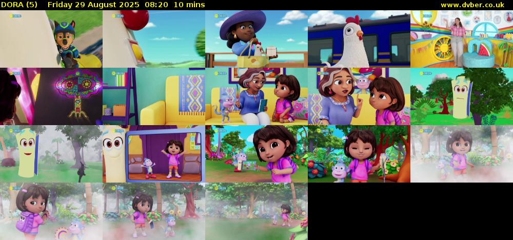 DORA (5) Friday 29 August 2025 08:20 - 08:30