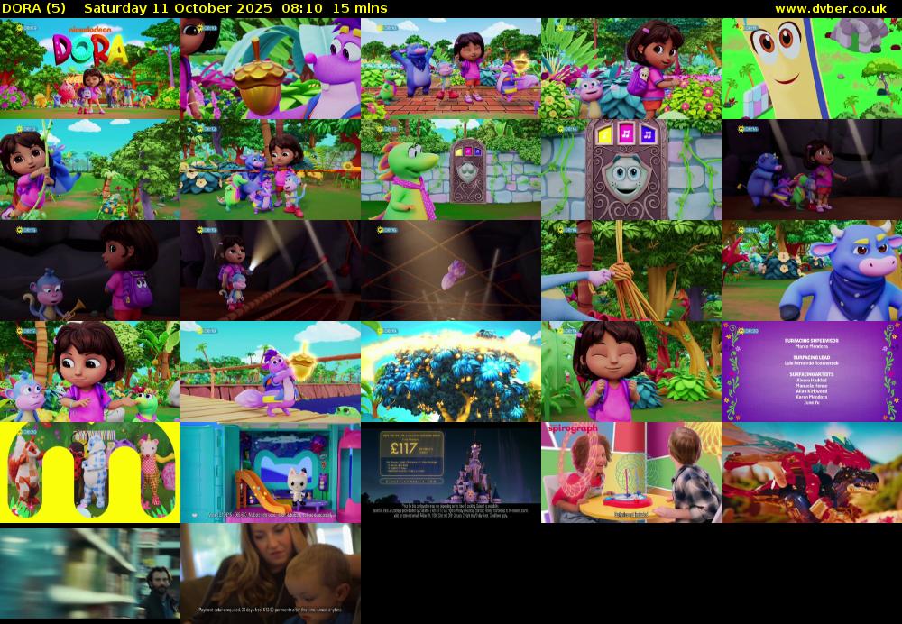 DORA (5) Saturday 11 October 2025 08:10 - 08:25