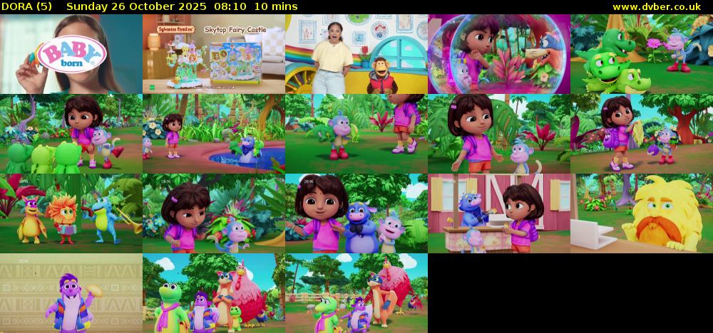 DORA (5) Sunday 26 October 2025 08:10 - 08:20