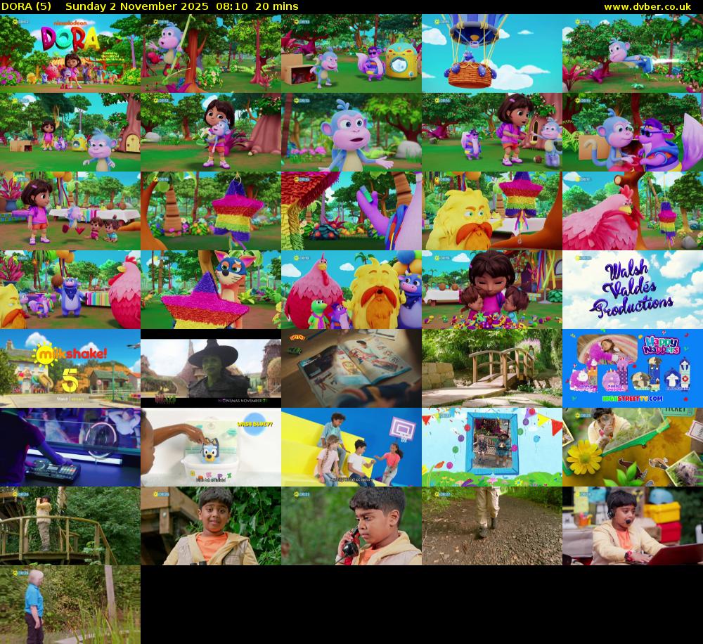 DORA (5) Sunday 2 November 2025 08:10 - 08:30