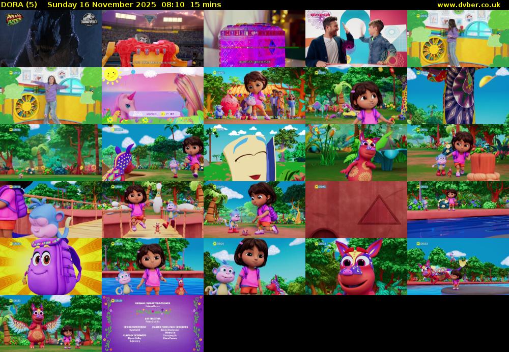DORA (5) Sunday 16 November 2025 08:10 - 08:25