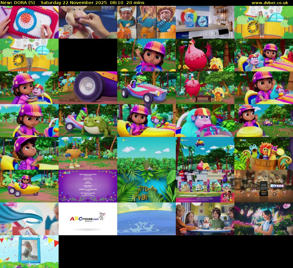 DORA (5) Saturday 22 November 2025 08:10 - 08:30