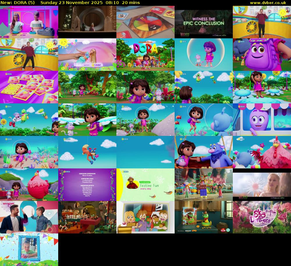 DORA (5) Sunday 23 November 2025 08:10 - 08:30