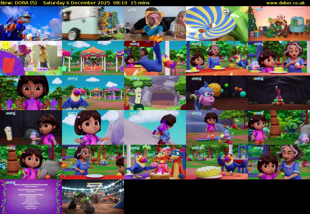 DORA (5) Saturday 6 December 2025 08:10 - 08:25