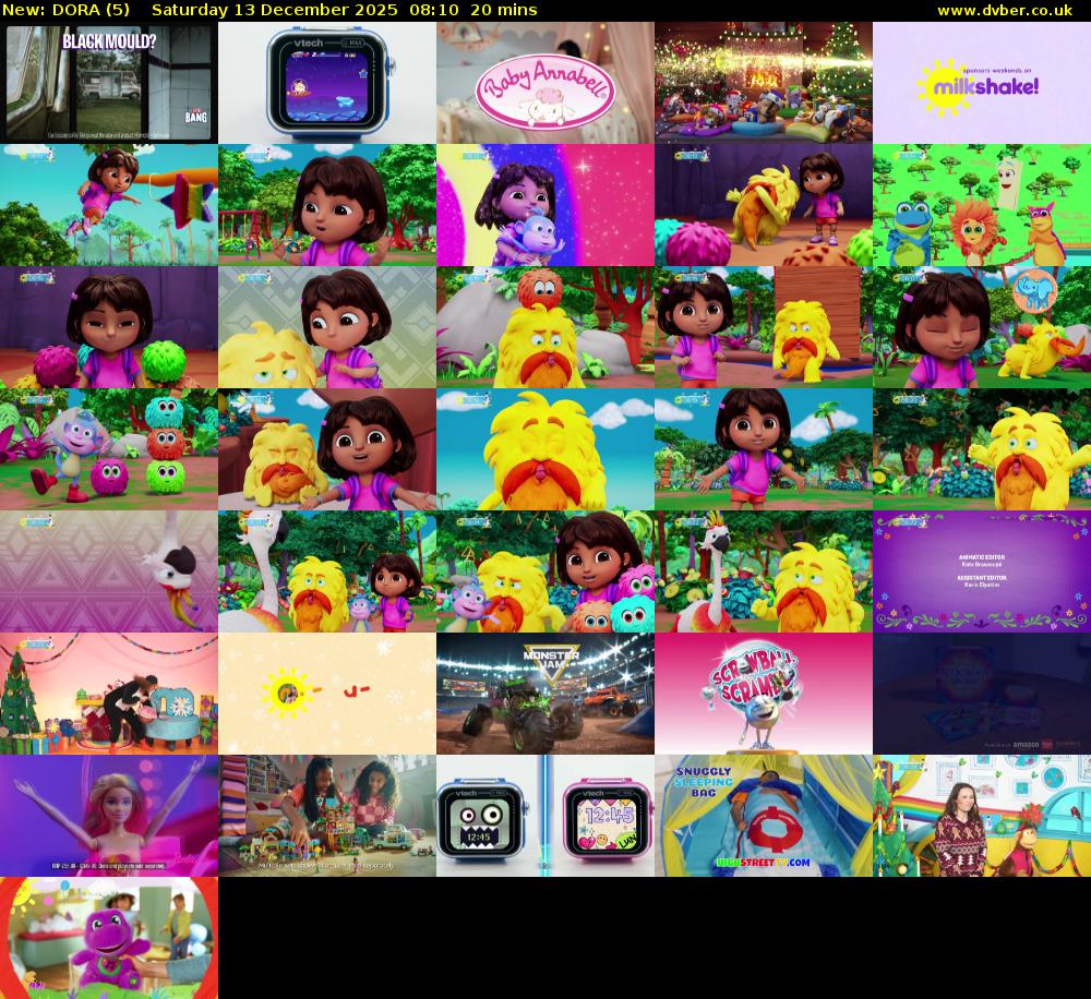 DORA (5) Saturday 13 December 2025 08:10 - 08:30