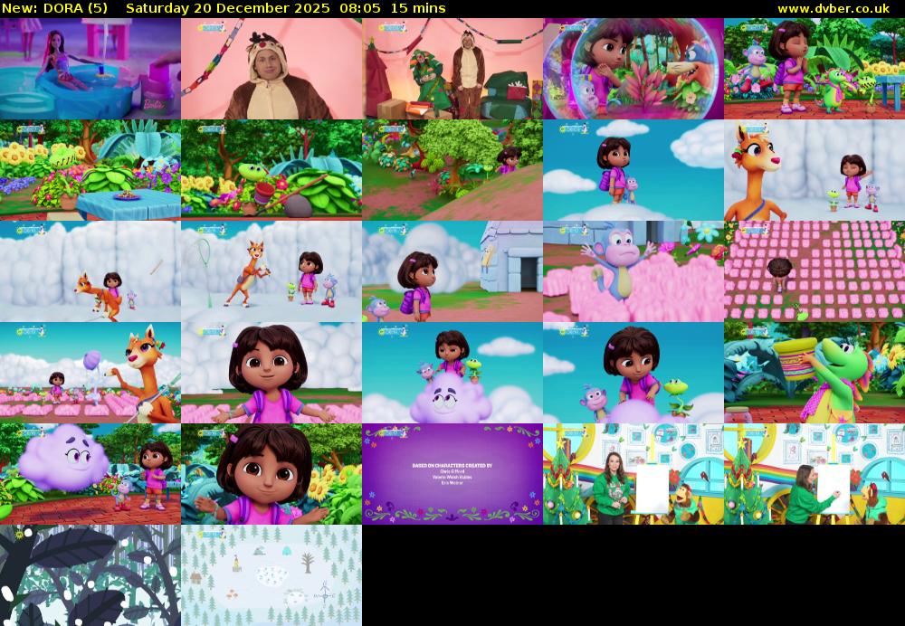 DORA (5) Saturday 20 December 2025 08:05 - 08:20