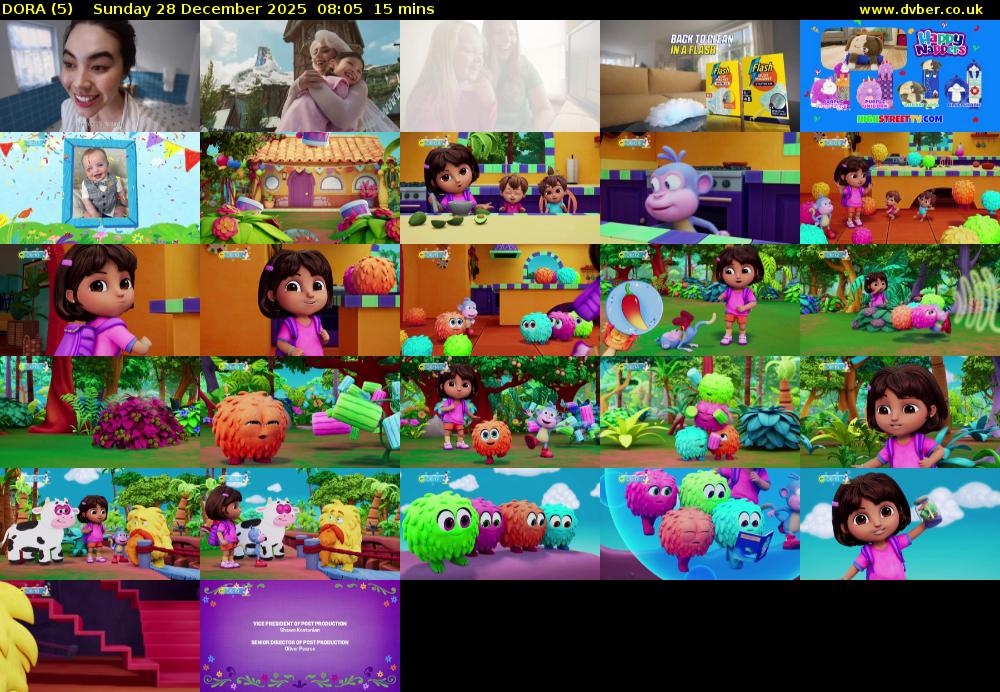 DORA (5) Sunday 28 December 2025 08:05 - 08:20