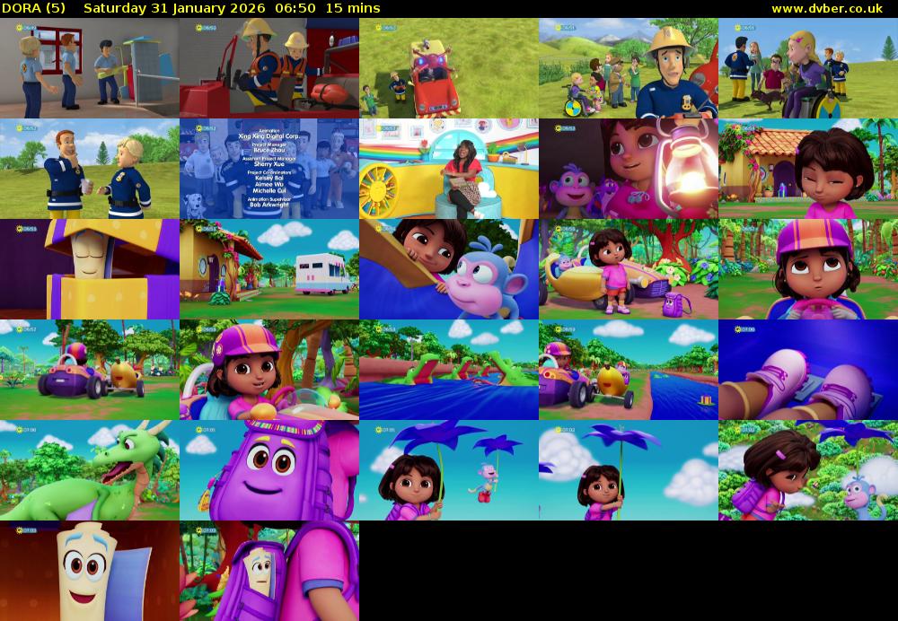 DORA (5) Saturday 31 January 2026 06:50 - 07:05