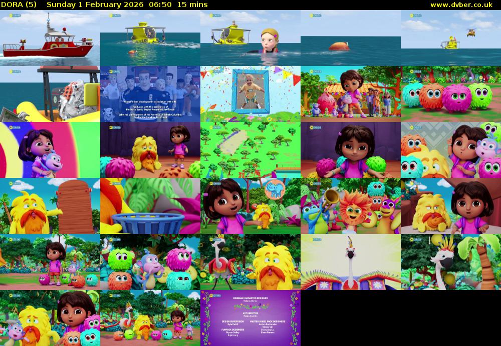 DORA (5) Sunday 1 February 2026 06:50 - 07:05