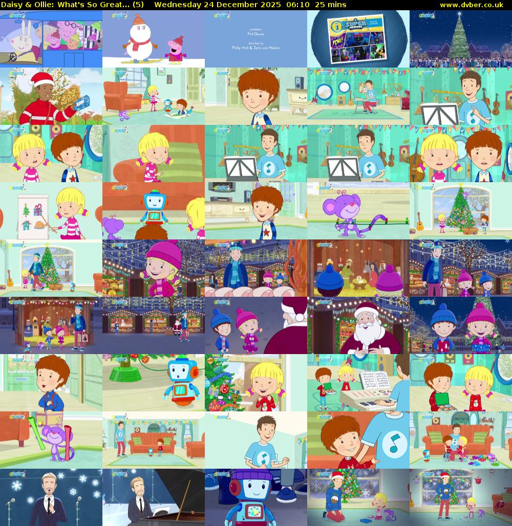 Daisy & Ollie: What's So Great... (5) Wednesday 24 December 2025 06:10 - 06:35