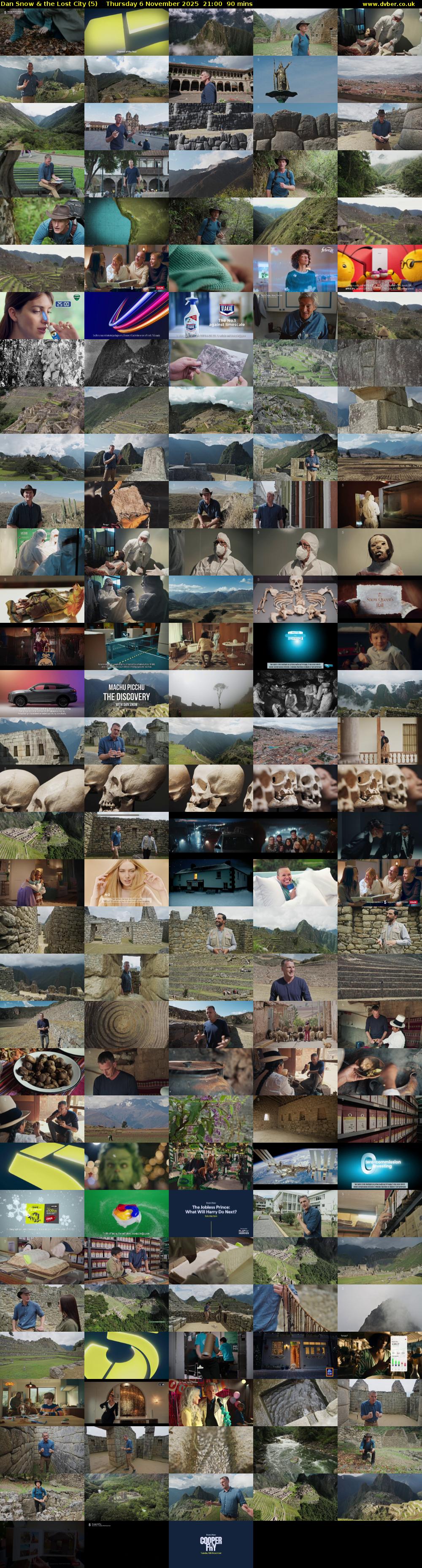 Dan Snow & the Lost City (5) Thursday 6 November 2025 21:00 - 22:30