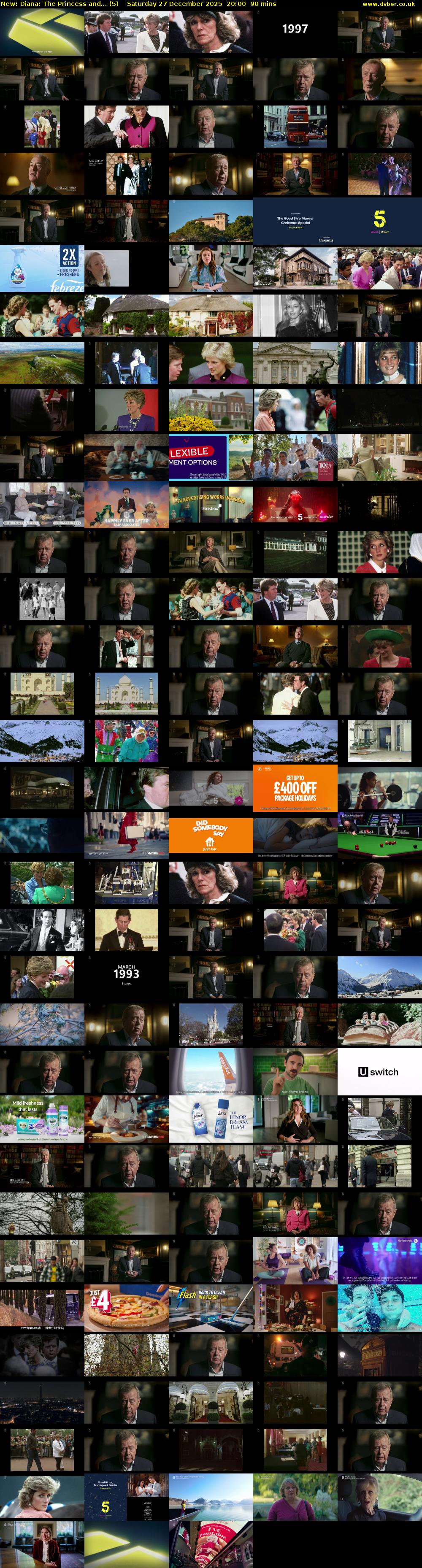 Diana: The Princess and... (5) Saturday 27 December 2025 20:00 - 21:30