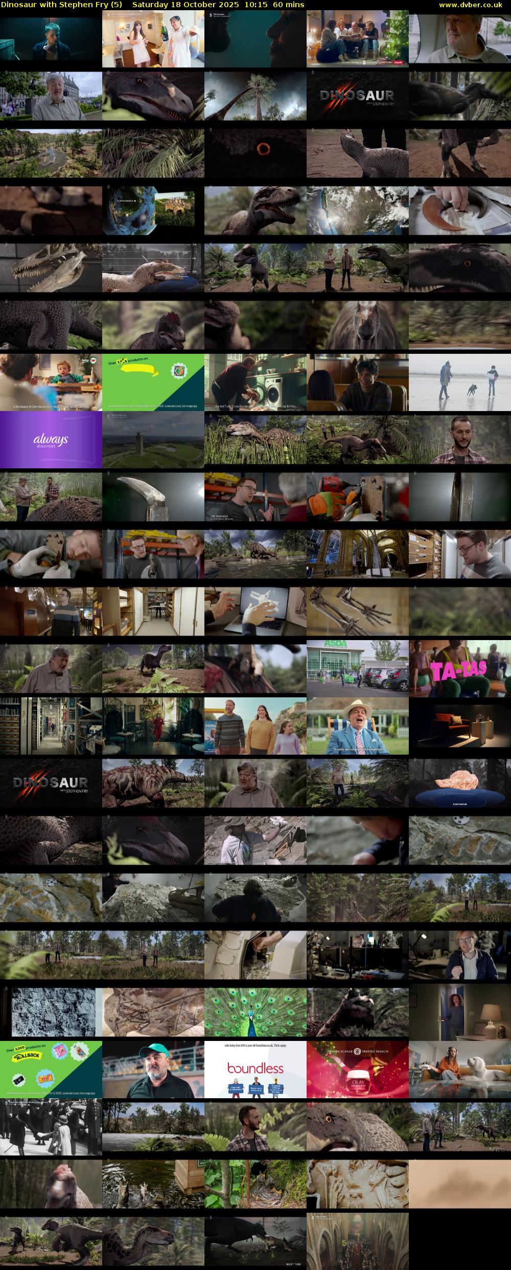 Dinosaur with Stephen Fry (5) Saturday 18 October 2025 10:15 - 11:15