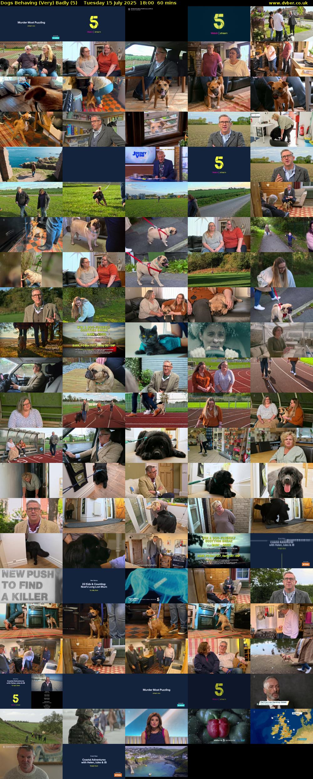 Dogs Behaving (Very) Badly (5) Tuesday 15 July 2025 18:00 - 19:00
