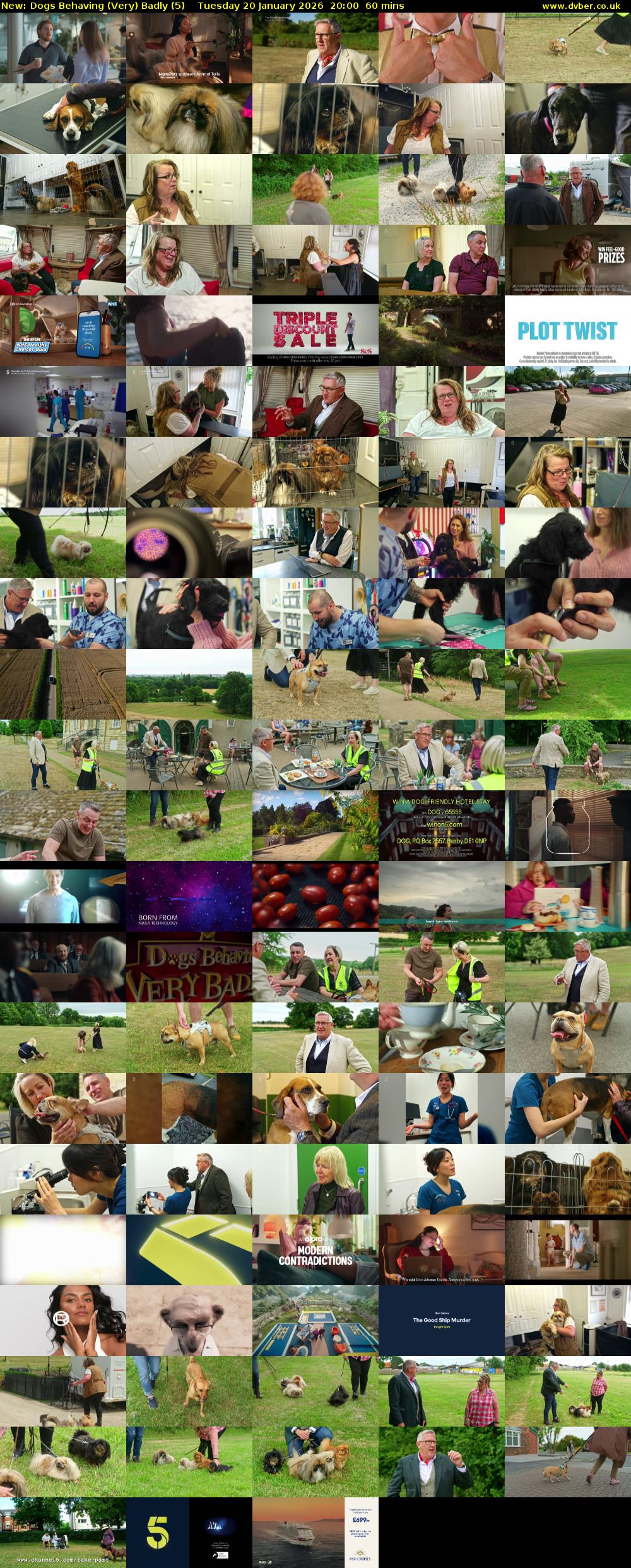 Dogs Behaving (Very) Badly (5) Tuesday 20 January 2026 20:00 - 21:00